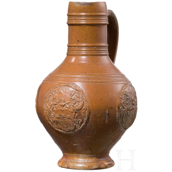 Kugelbauchkrug mit K&ouml;lner Wappen, Raeren, um 1600