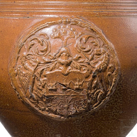 Kugelbauchkrug mit K&ouml;lner Wappen, Raeren, um 1600