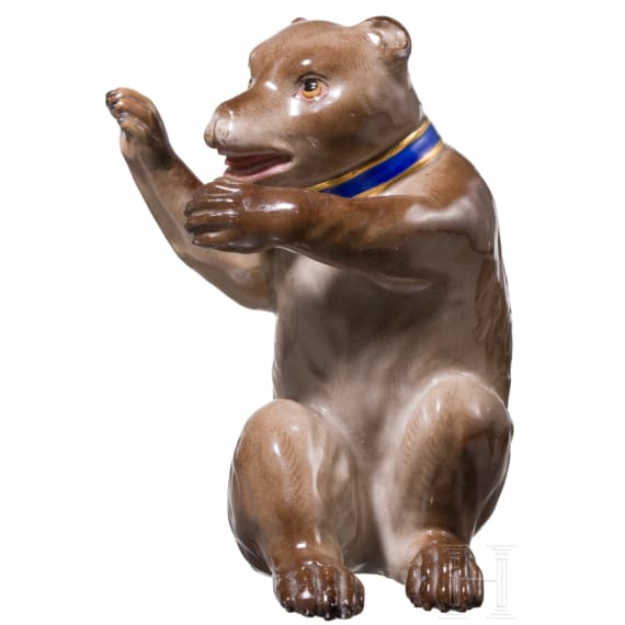 Kleiner Braunb&auml;r, Johann Joachim Kaendler, 1743 (Entwurf), Meissen, 19. Jhdt.