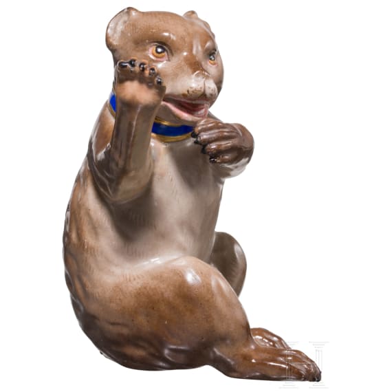 Kleiner Braunb&auml;r, Johann Joachim Kaendler, 1743 (Entwurf), Meissen, 19. Jhdt.