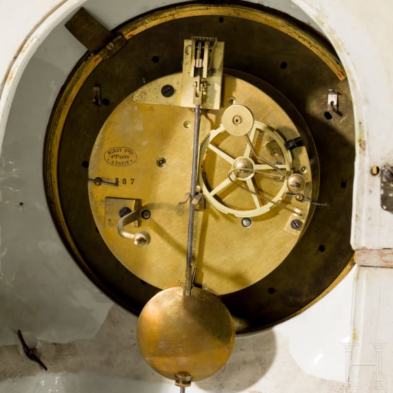 Gro&szlig;e Porzellan-Pendule, KPM, 18. /19. Jhdt.