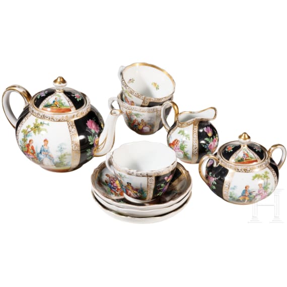 Teeservice, Dresden, Franziska Hirsch, 1901-30