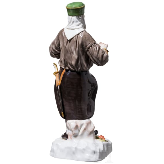 Bergmann mit W&uuml;nschelrute, Johann Joachim Kaendler, 1750 (Entwurf), Meissen, 20. Jhdt. (Ausf&uuml;hrung)