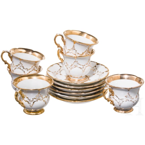 20-teiliges Porzellanservice, B-Form, Meissen, um 1924