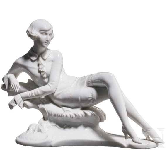 A rare porcelain figure "Lya", Theodor K&auml;rner, circa 1928 (design), Rosenthal, 1931 (finish)