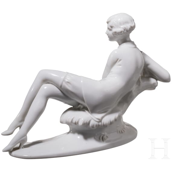 A rare porcelain figure "Lya", Theodor K&auml;rner, circa 1928 (design), Rosenthal, 1931 (finish)