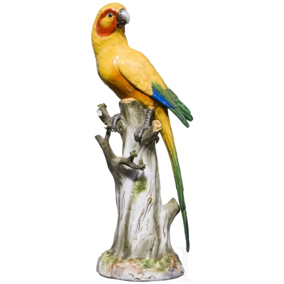 A porcelain parrot, Johann Joachim Kaendler, 1706 (design), Meissen,1860-1924