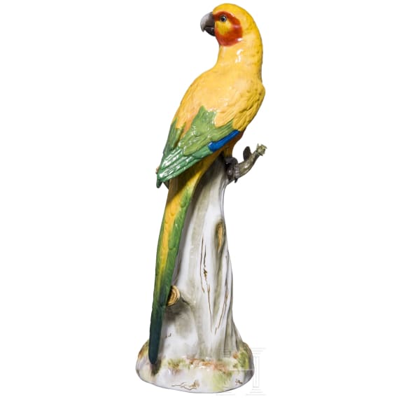 A porcelain parrot, Johann Joachim Kaendler, 1706 (design), Meissen,1860-1924