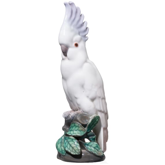 A porcelain cockatoo, Edmund Otto (design), KPM, after 1911