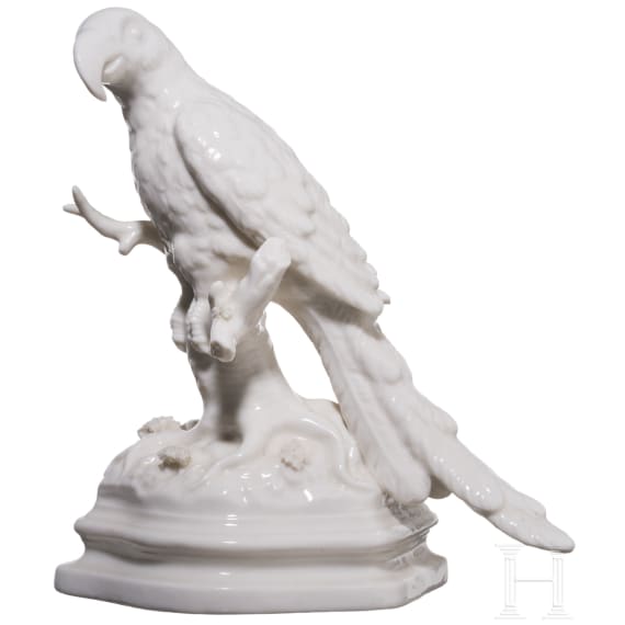 A porcelain parrot, Nymphenburg, 20th century