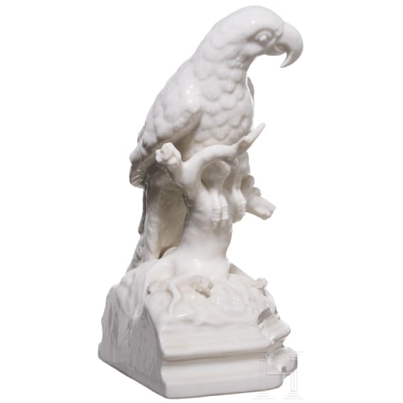 A porcelain parrot, Nymphenburg, 20th century