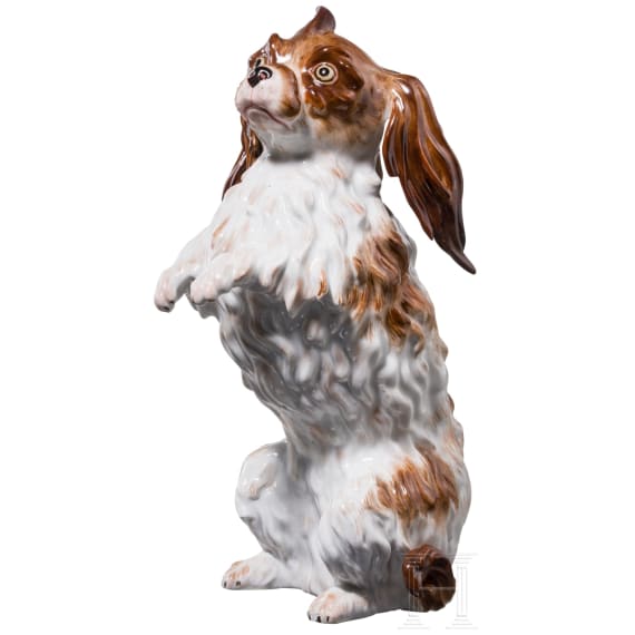A large Bolognese dog, Johann Joachim Kaendler, circa 1760 (design), Meissen, 1860-1924 (finish)