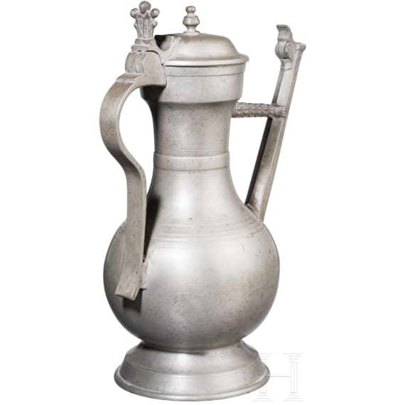 A Bern pewter jug (stegkanne), ca. 1740