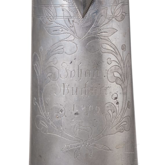 A group of eight large south german pewter jugs, ca. 1780 - 1840