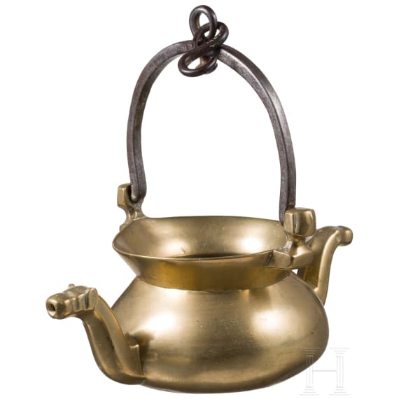 A small Flemish brass lavabo, 2nd half of the 15th century