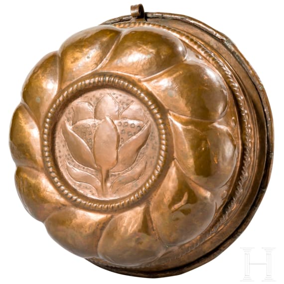 A Nuremberg copper baking mould, 17th century