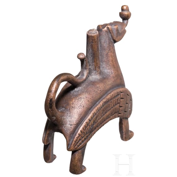 A German or Flemish Romanesque dragon candlestick, 12th/13th century