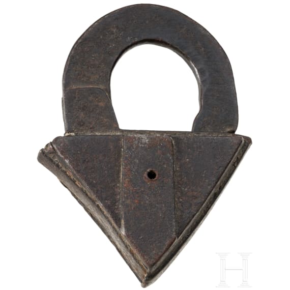 A German triangular padlock, 17th century
