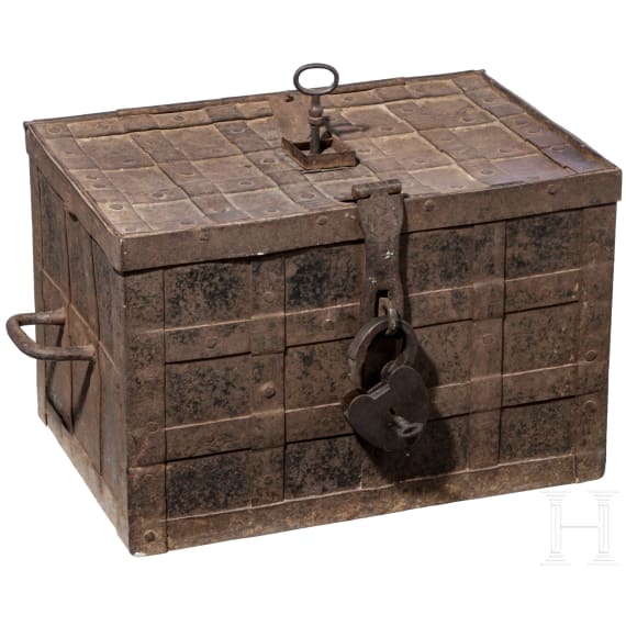 A small German armada chest, 2nd half of the 18th century