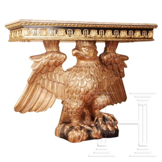 An eagle console table in the style of William Kent, 20th century
