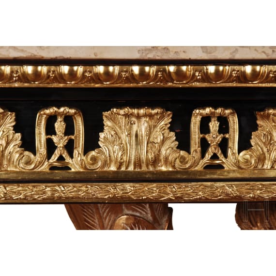 An eagle console table in the style of William Kent, 20th century