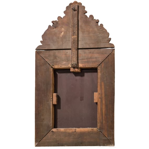 A wall mirror in Baroque style, France/Netherlands, second half of the 19th century