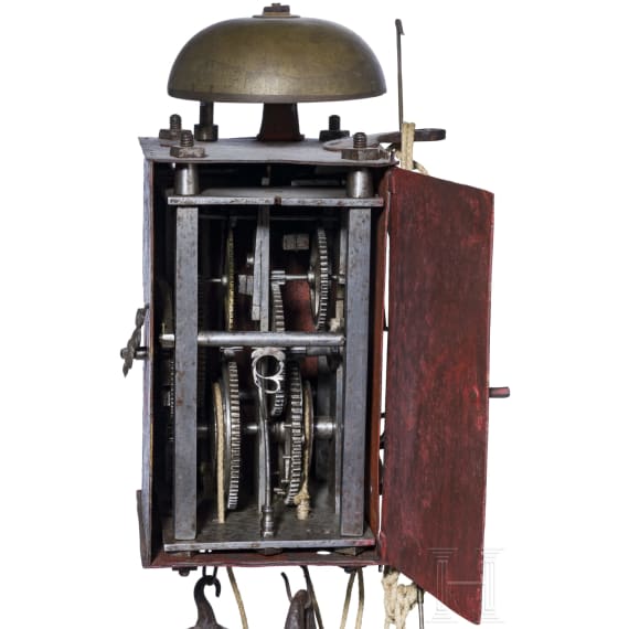 A German iron wall hanger clock, 1st half of the 17th century