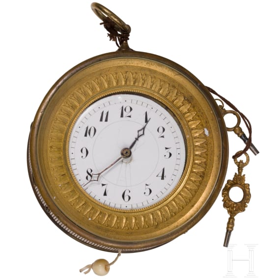 Atmos clock, Jaeger-LeCoultre and round wall clock with enamel dial, 20th century /19th centur (wall clock)