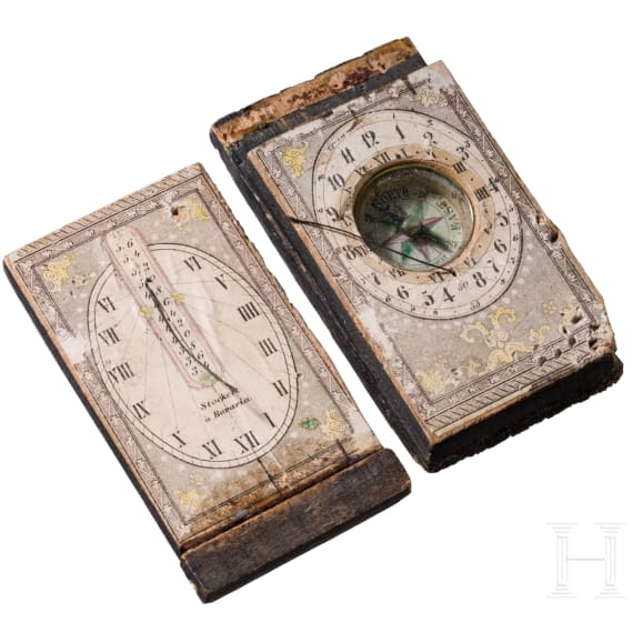 A pocket compass with sundial, Nuremberg, Ernst Christoph Stockert (1746 - 1811)
