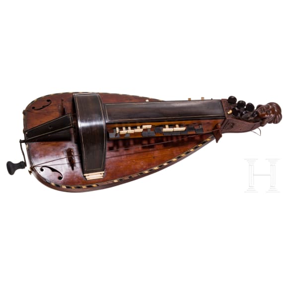 A French hurdy-gurdy, dated 1846