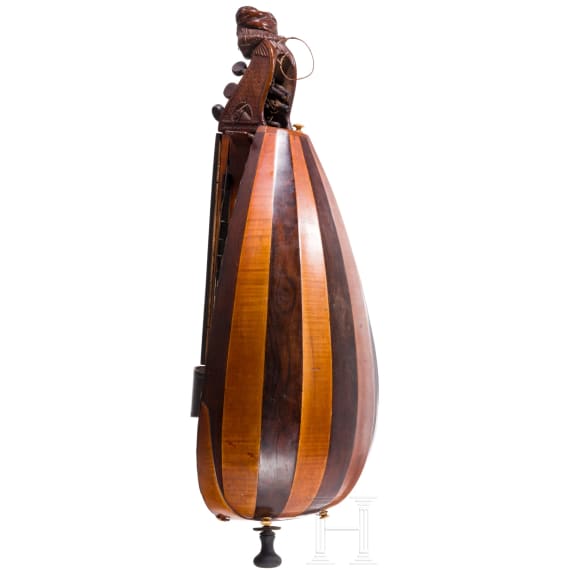 A French hurdy-gurdy, dated 1846