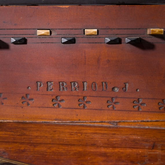 A French hurdy-gurdy, dated 1846