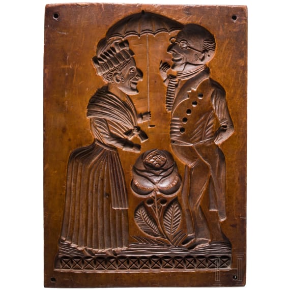 A large german wooden mould, ca. 1830