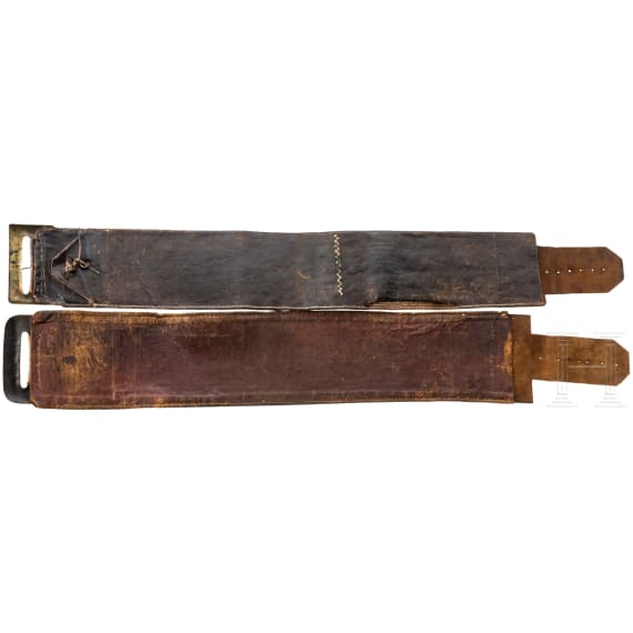 Two men's belts, Sarntal area, circa 1800
