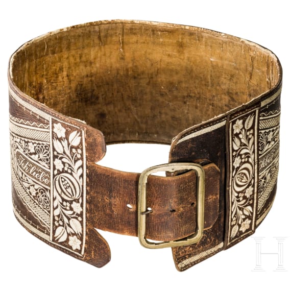 A men's belt, South Tyrol, around 1835