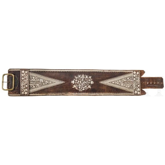 A men's belt, South Tyrol, around 1835