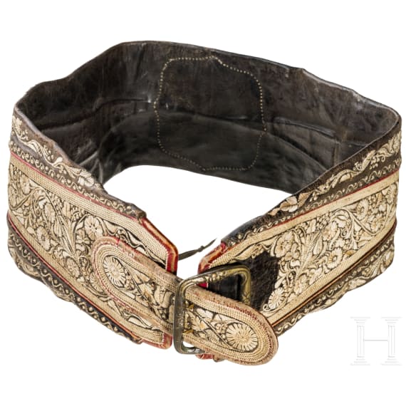 A men's belt (Doppelzwickel),Thadd&auml;us Schuster in Traunstein (?), circa 1810