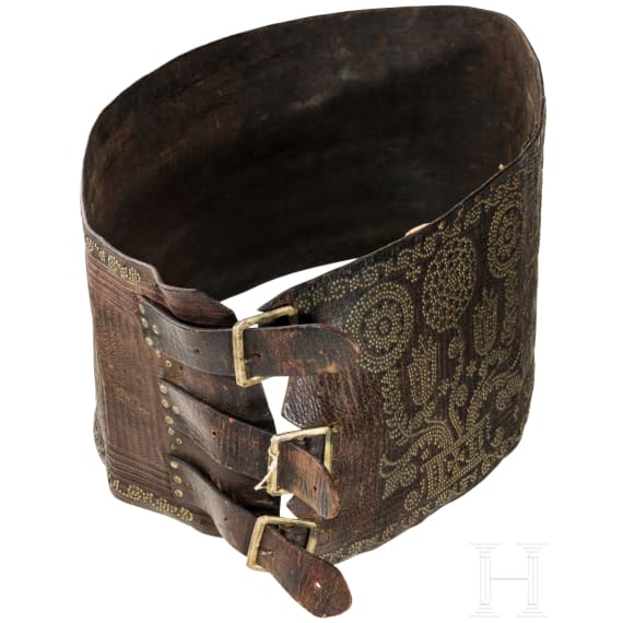 A men's belt with brass fittings, Puster Valley (I), late 18th century