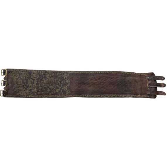 A men's belt with brass fittings, Puster Valley (I), late 18th century