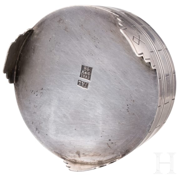 Trompe l&ograve;eil Saliere mit L&ouml;ffelchen, Russland, St. Petersburg, 1882 (Saliere)