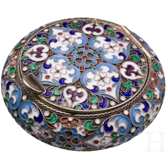 Cloisonn&eacute;-Email-Pillend&ouml;schen