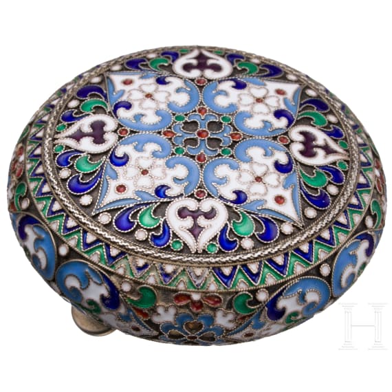 Cloisonn&eacute;-Email-Pillend&ouml;schen
