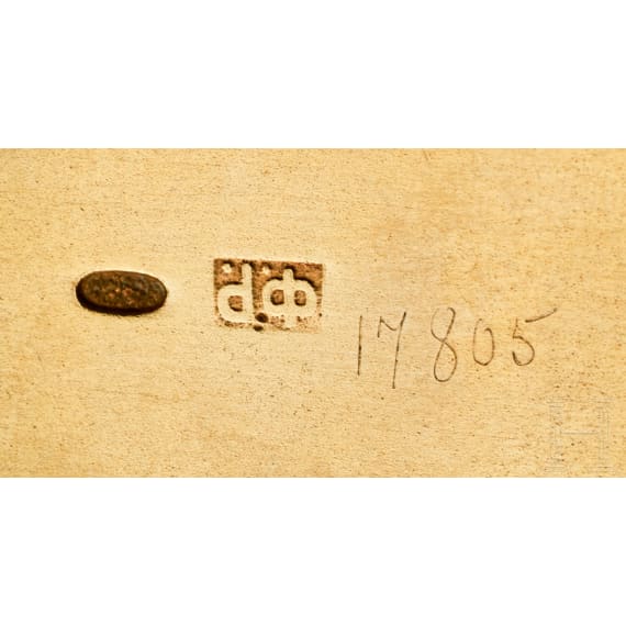 Gro&szlig;er Cloisonn&eacute;-Email-Kowsch, Russland, Moskau, Feodor R&uuml;ckert, 1899-1903