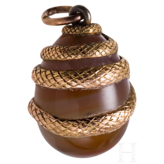 Ei-Anh&auml;nger mit Goldmontierung, Russland, um 1900