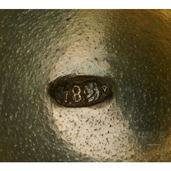 Cloisonn&eacute;-Email-Ei mit Frosch, 2. H&auml;lfte des 20. Jhdts.
