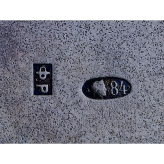 Cloisonn&eacute;-Email-Salzthron, 2. H&auml;lfte des 20. Jhdts.