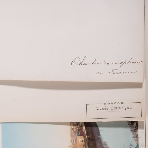 Prachtalbum &bdquo;Souvenir de Moscou" mit insgesamt 39 originalen Photochrom-Tafeln
