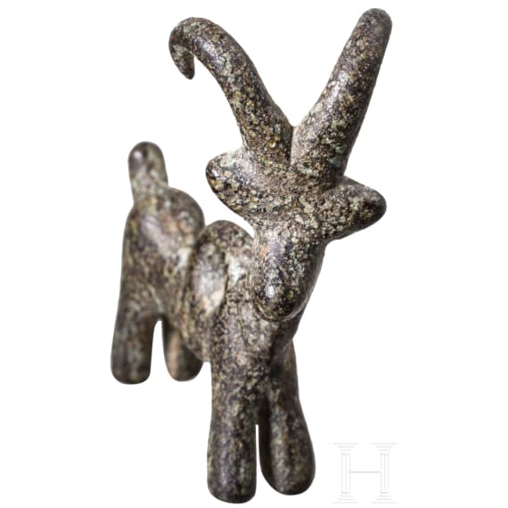 Early Iron Age pendant in the shape of an ibex, Luristan, 9th century B.C.