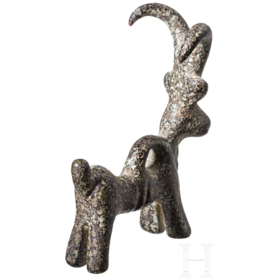 Early Iron Age pendant in the shape of an ibex, Luristan, 9th century B.C.