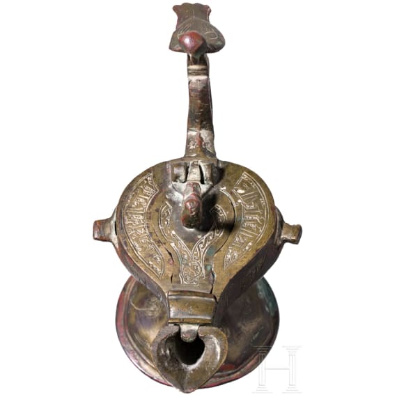 Bronze oil lamp, Rum-Seljuk, 12th &ndash; 13th century.